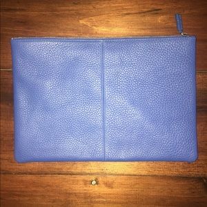 Large cobalt blue pouch by Leatherology